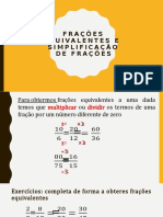 Frações equivalentes e simplificação de frações