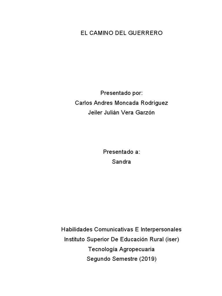El Camino Del Guerrero | PDF | Derecho