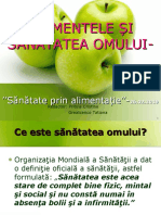 Alimentele Si Sanatatea Omului