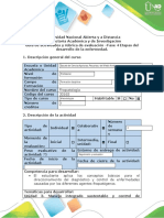 Guía de Actividades y Rúbrica de Evaluación - Fase 4 - Etapas Del Desarrollo de La Enfermedad