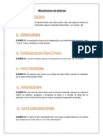 Mecanismos de Defensa Ejemplos PDF