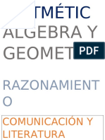 Aritmétic: Algebra Y Geometri