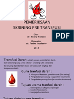 Skrining Pre Transfusi Presentasi