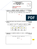 Examen Matematica Aspirante A Noveno Grado (Isadora Lagos)