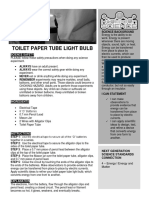 Experiment Guide Toilet Paper Tuble Light Bulb