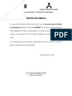 Certificado Medico Herida