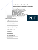 Soal Latihan Subject I, You, They, We, H