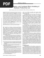 WPAI:SHP Questionnaire Overview | PDF