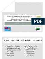 An Overview of National Climate Change Strategies and Priorities in Fiji Islands