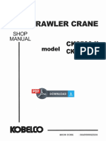 Kobelco CK2500-2 CKE2500-2 Crawler Crane Service Manual PDF