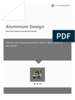Aluminium Design: Offering Interior Designing Services, Kitchen Interior Designing Services Etc