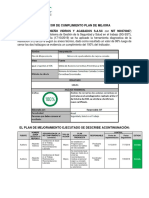 Indicacor de Cumplimiento Plan de Mejora PDF