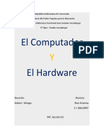 Hardware y componentes de un computador