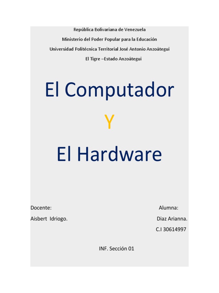 Computador y Hardware: Guía Esencial | PDF | Hardware de la computadora ...