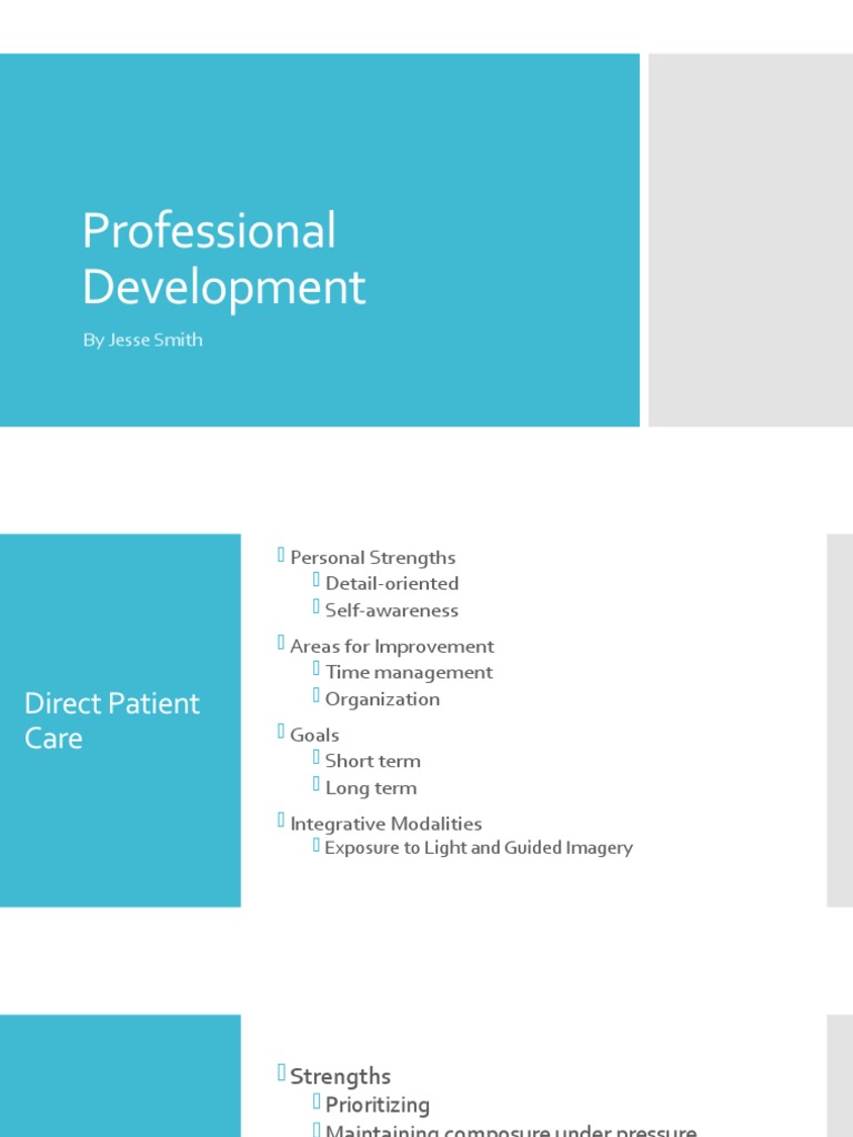 Nursing Professional Development Plan | PDF | Nursing | Leadership