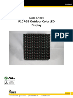 P10 RGB Outdoor Color LED Display: Data Sheet