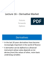 Lecture16 DerivativeMarkets