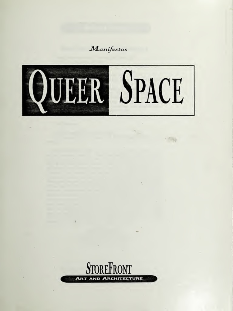 Queer Spaces Catalogo PDF PDF Lesbian Gender pic