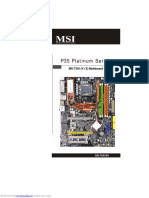 P35 Platinum Series: MS-7345 (V1.X) Mainboard