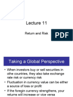 Lecture 11 Risk