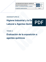 Asignatura 6.3 Evaluación de La Exposición A Agentes Químicos