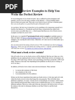 Book Review Format Guide | PDF | Books | Essays