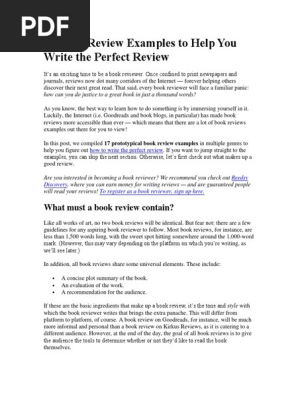 17 Book Review Examples to Help You Write the Perfect Review