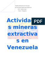 Actividades Mineras Extractivas en Venezuela