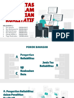 Kelompok 4 Reliabilitas Dalam Penelitian Kualitatif