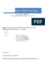 SEBI Grade A 2020 Live Quiz Part 4 PDF