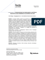 (Em Rede) Relato de Experiência Formação de Professores e EAD