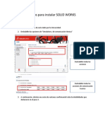 Pasos para Instalar SOLID WORKS PDF