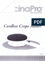 Cucinapro Cordless Crepe Maker Manual PDF