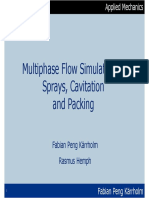 Multiphase Flow Simulations - Sprays, Cavitation and Packing