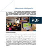 Estrategia Educativa para Formar en Valores