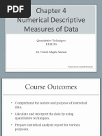 Chapter 4 Numerical Descriptive Measures of Data