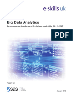 Big Data Analytics: An Assessment of Demand For Labour and Skills, 2012-2017