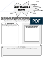 What Makes A Hero? (Odyssey Pre-Reading) PDF