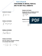 Calculus Test 2 Form B Work in Detail