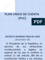 Plan Unico de Cuenta (Puc) Presentacion