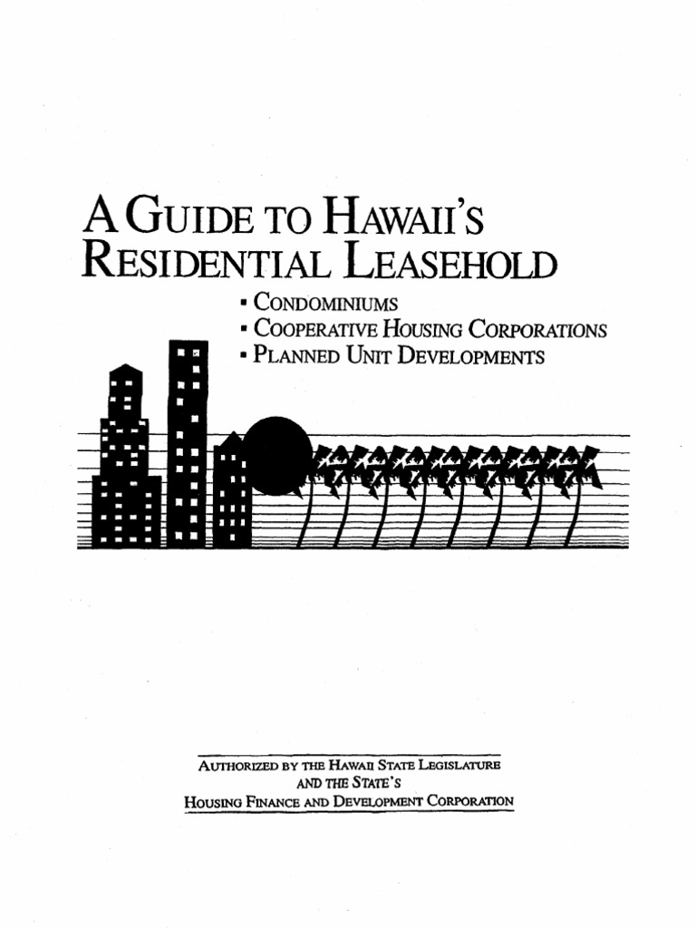 A Guide To Hawaii's Residential Leasehold PDF
