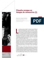 Filosofía Europea en Tiempos de Coronavirus Revista Izquierda Sergio de Z PDF