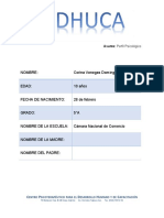 INFORME PSICOLOGICO