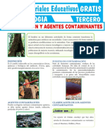Contaminación y Agentes Contaminantes para Tercer Grado de Secundaria PDF