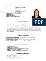 Hoja de Vida Laura Gutiérrez PDF