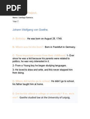 Biography Project