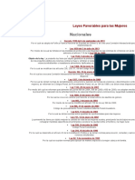 Nacionales: Leyes Favorables para Las Mujeres