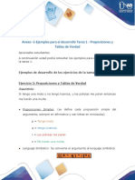 Anexo -1-Ejemplos para el desarrollo Tarea 1 - Proposiciones y Tablas de Verdad