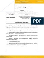 Plan de Intervención Prevención Del Embarazo Adolescente