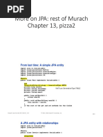 More On JPA: Rest of Murach Chapter 13, Pizza2